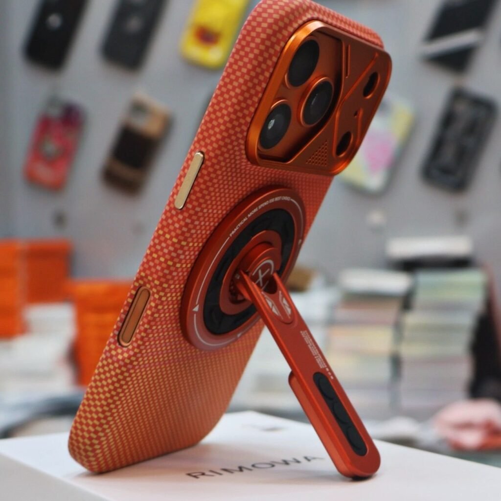 Magnetic 360 Degree Phone Stand-Orange view 3