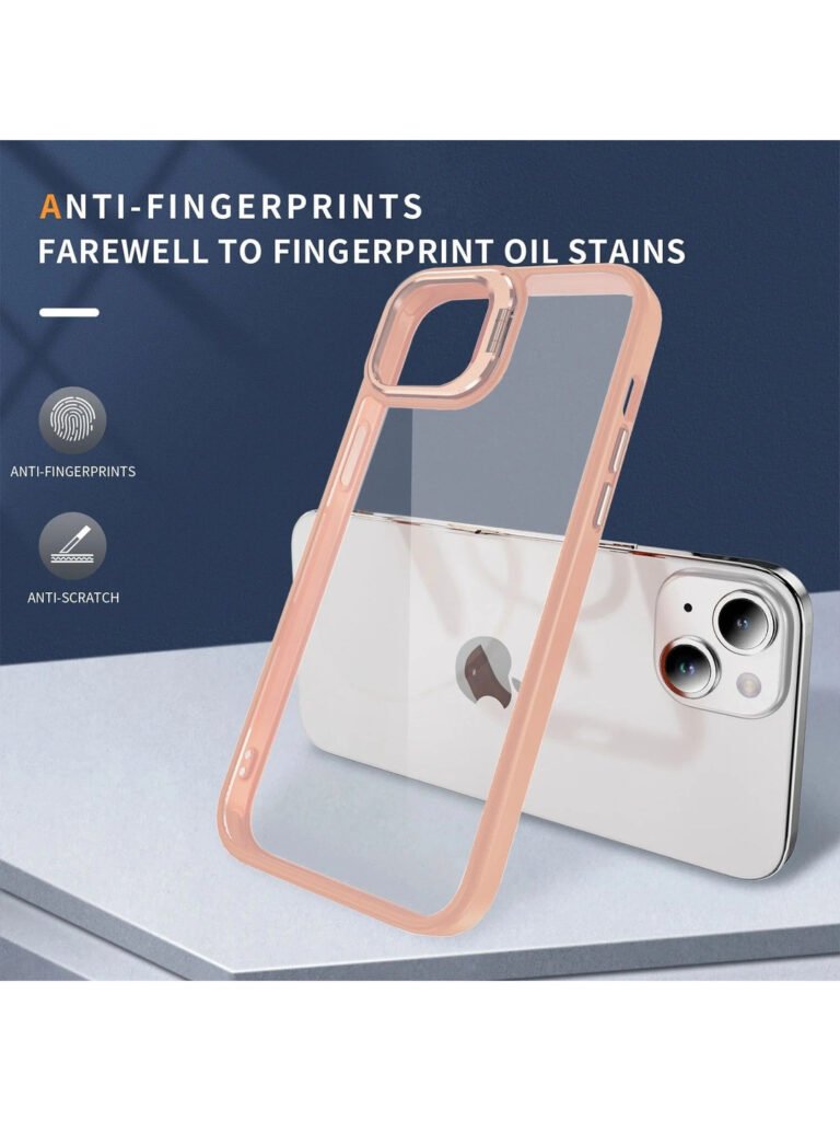 IPhone 15 Back Cover Lens Flip Stand Holder Case with Free Lens Protector view 2