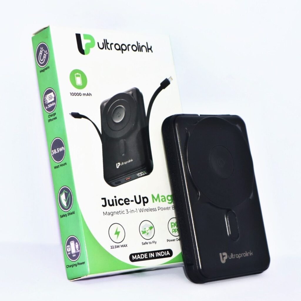 10000mAh 3 in 1 Wireless Magnetic Mag-Safe Power Bank