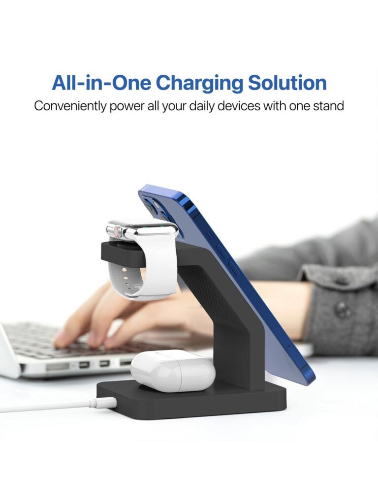 3 In 1 23W Magnetic Mag-Safe Wireless Charger view 4
