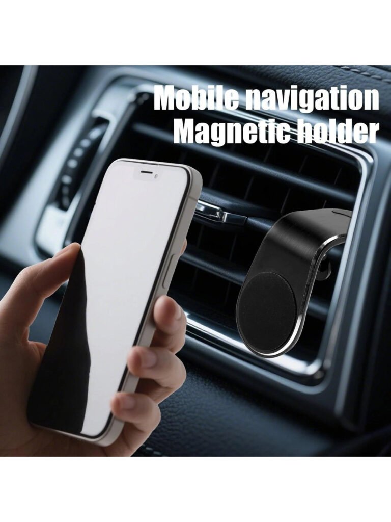 L Type Bracket Car Air Vent Mount Magnetic Phone/Mobile Holder view 4