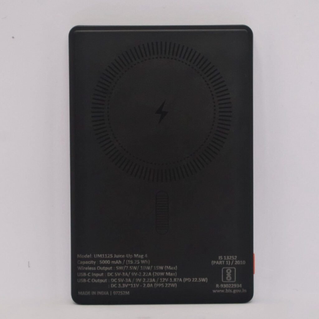 5000 mAh Slimmest Wireless Magnetic MagSafe Power Bank-Gray view 3
