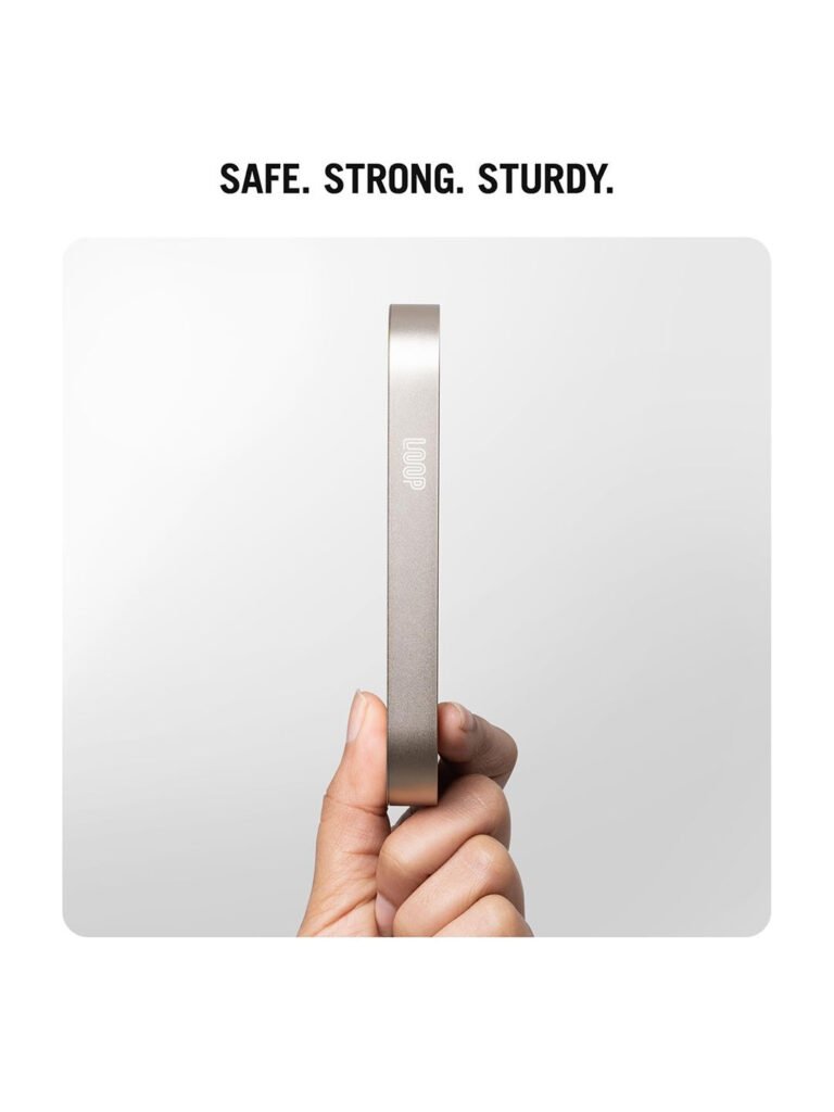 Loop Universal Aluminium Power Bank 10000 mAh, Model - Q200 (Titanium) view 3