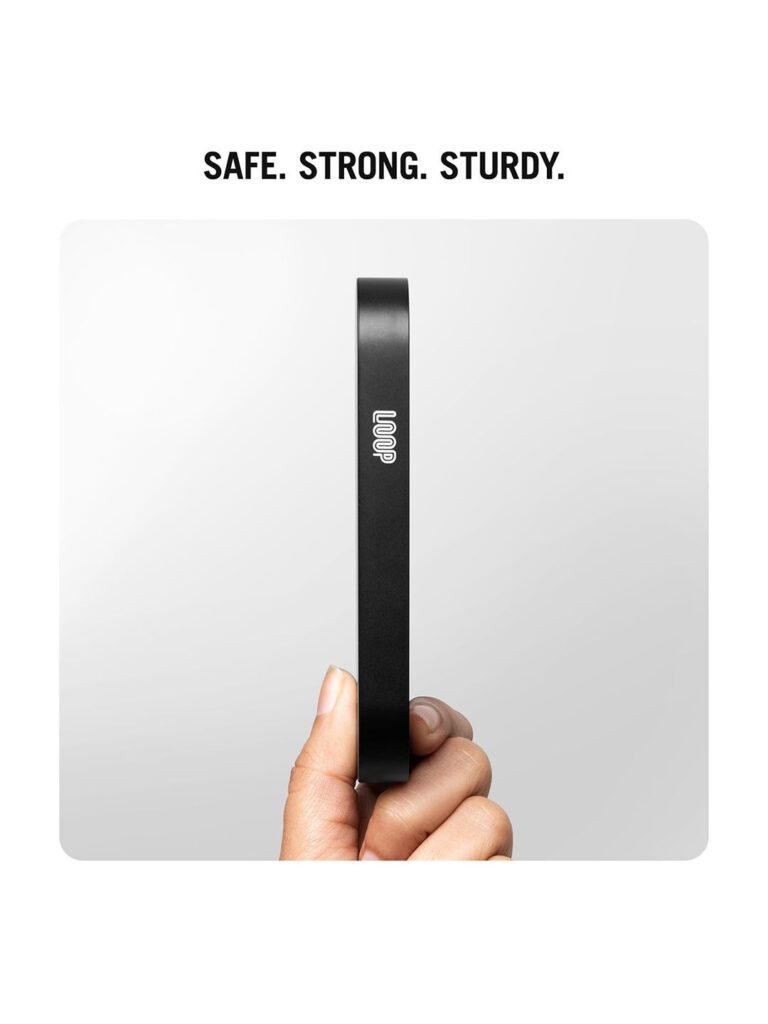 Loop Universal Aluminium Power Bank 10000 mAh, Model- Q200 (Black) view 3