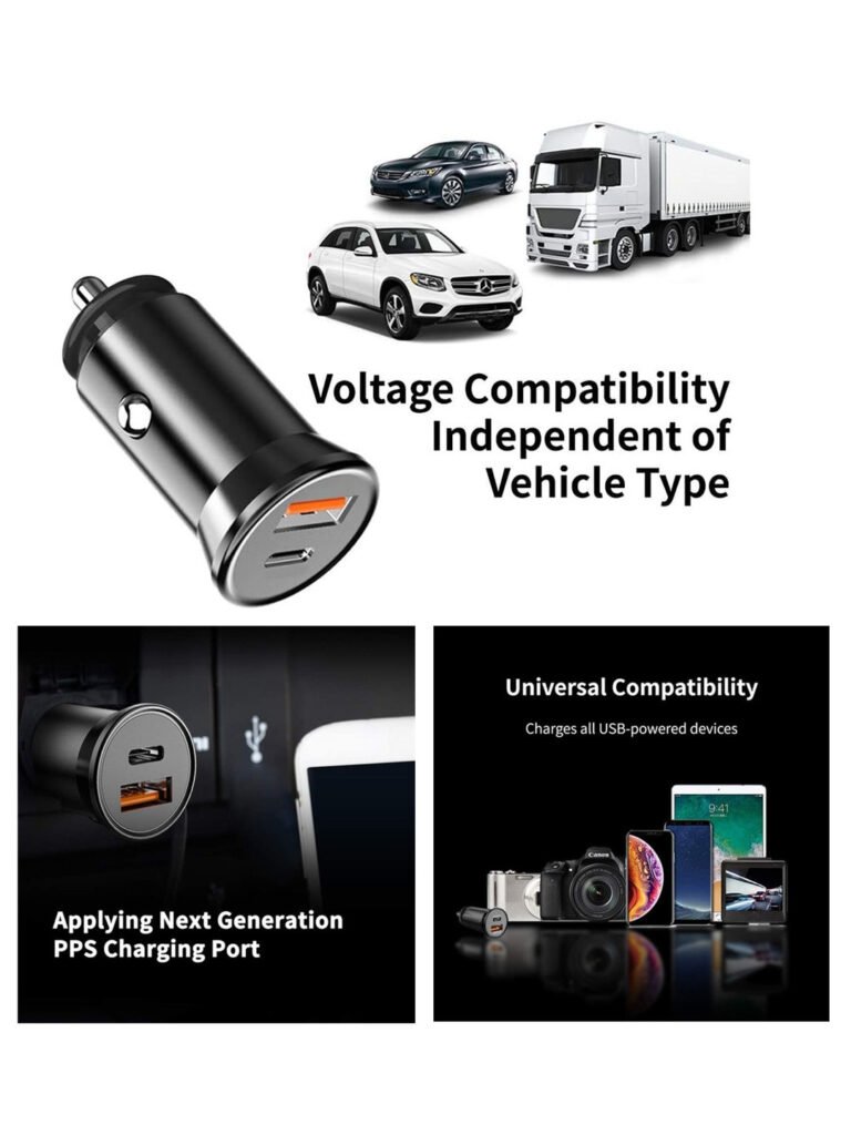 Dual Port Car Mobile Super Fast Charger Adaptor view 3