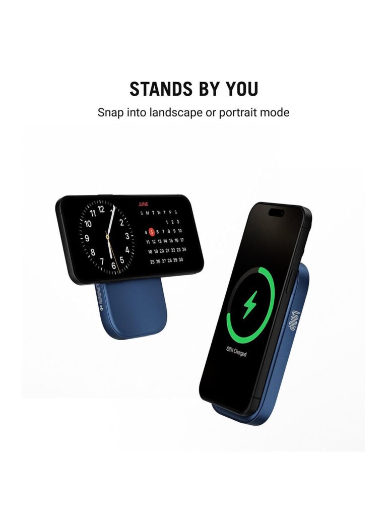 Loop Qi2-Certified Power Bank 5000 mAh, Model - S28 (Space Blue) view 5
