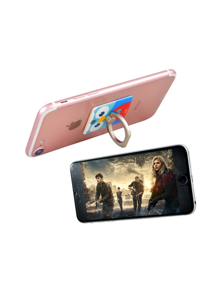 Blue & Red Reusable Anti-Theft 360 Degree Rotating Mobile Holder