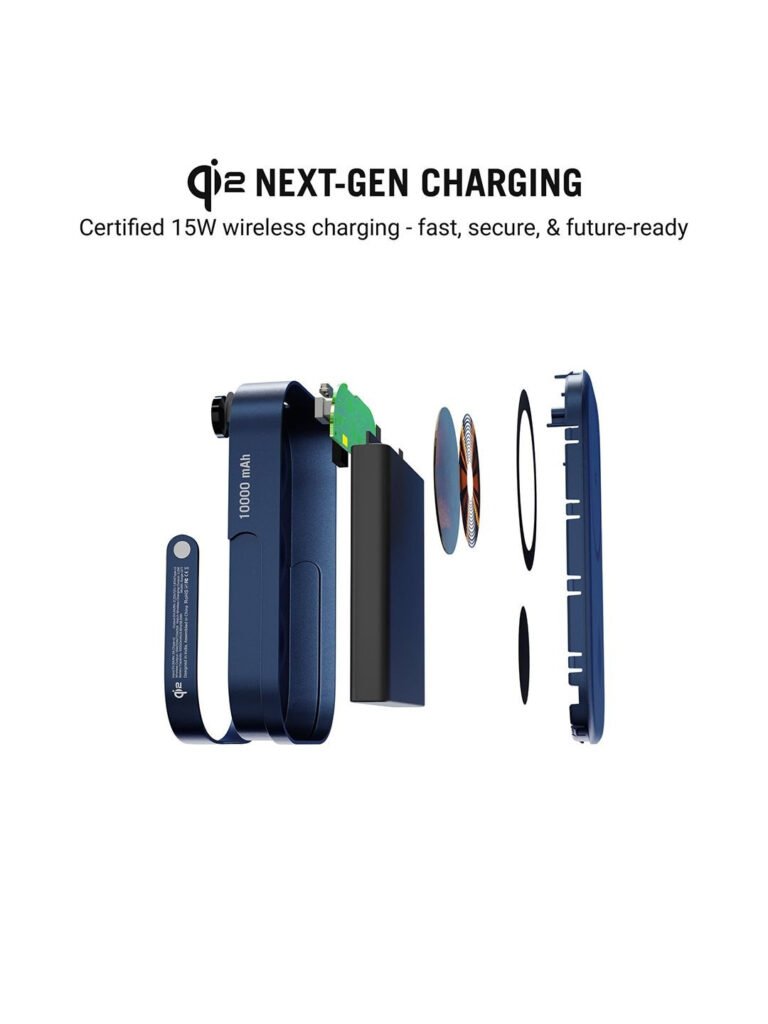 Loop Qi2-Certified Power Bank 10000 mAh, Model - F50-C (Space Blue) view 3