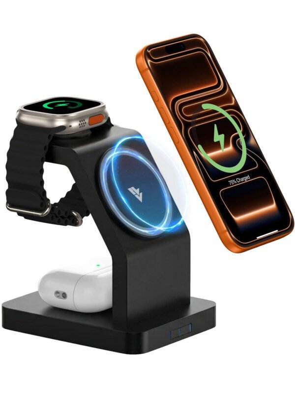 3 In 1 23W Magnetic Mag-Safe Wireless Charger